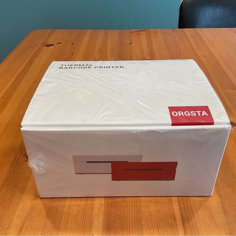 ORGSTA LABEL PRINTER THERMAL BARCODE NEW ALL INCLUSIVE READY TO USE NO INK - Picture 4 of 11